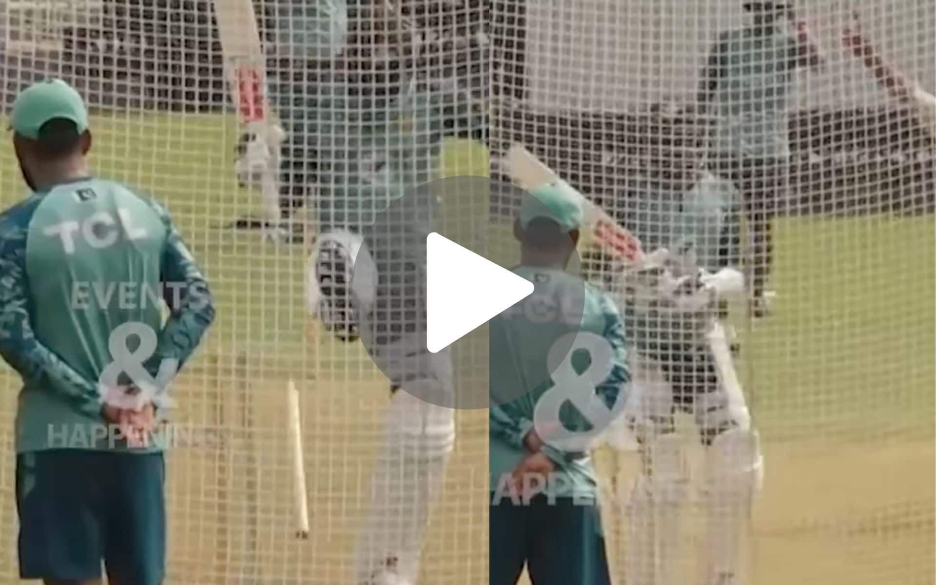 [Watch] Furious Babar Azam Kicks Stump After Getting Out In Nets Ahead Of BAN Tests